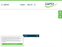 Tablet Screenshot of gapsy.de